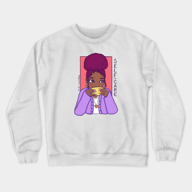 Self care Crewneck Sweatshirt by @isedrawing